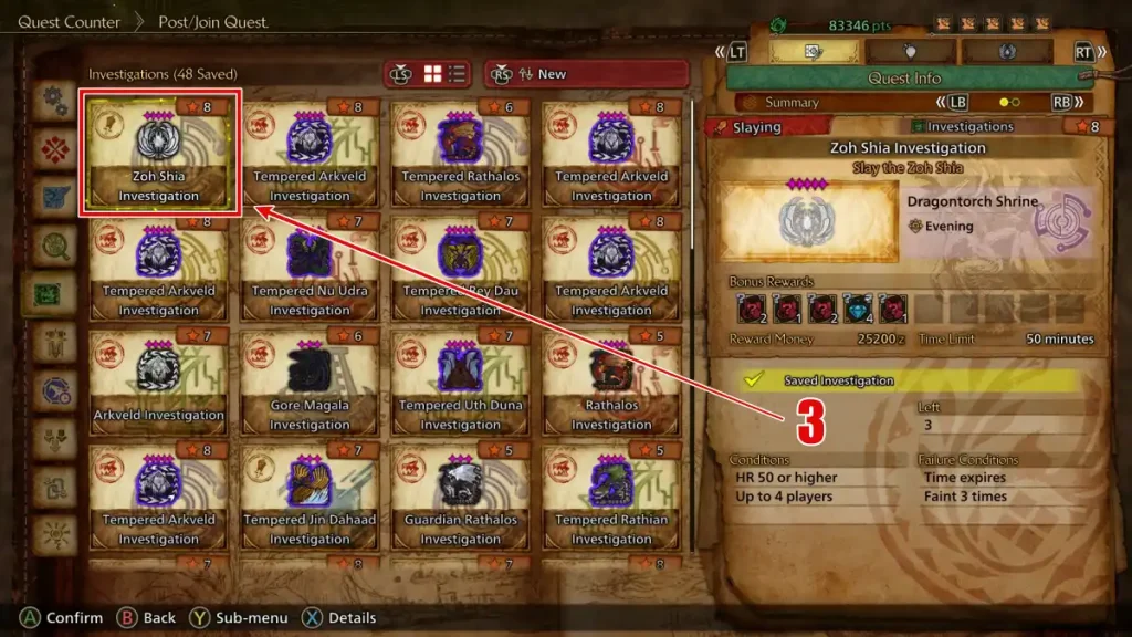 Quest Counter Monster Hunter Wilds