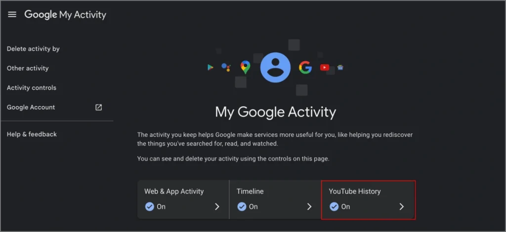 Eliminar todo el historial de escucha de música de YouTube en PC