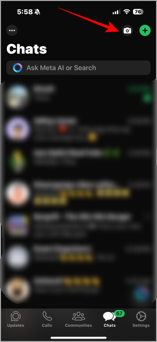 Filtros y efectos AR en la aplicación WhatsApp iOS