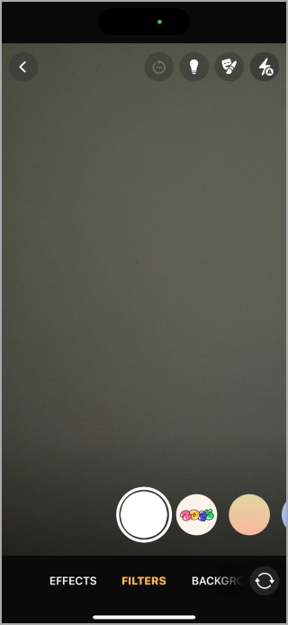 Filtros y efectos AR en la aplicación WhatsApp iOS