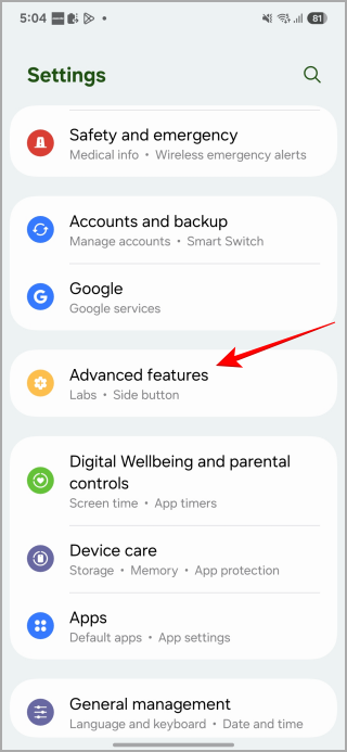 Tasa de actualización de juegos en Samsung One UI 7