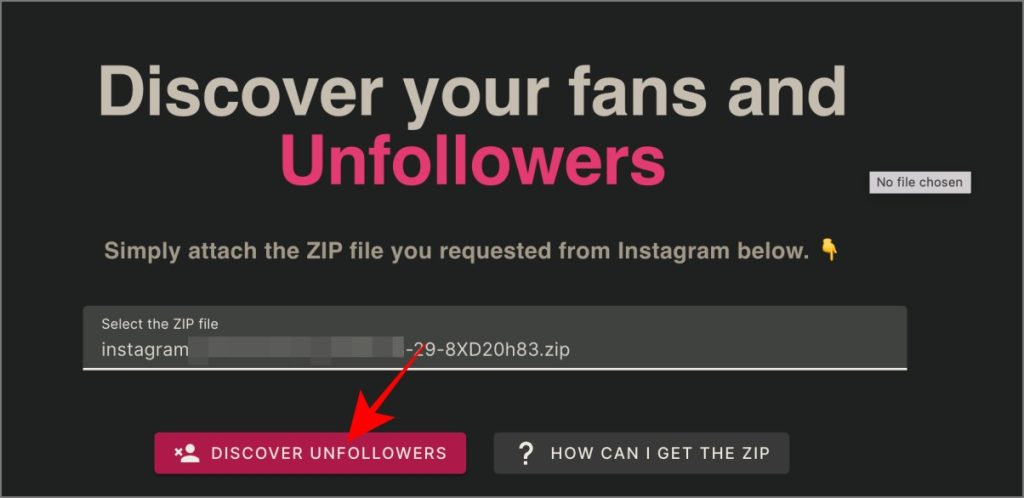 Descubra los desaceleradores utilizando el archivo zip de datos de Instagram