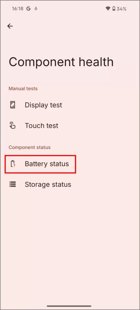 Verificar la salud de la batería y el recuento de ciclo en nada Teléfono 2a con nada OS 3.0