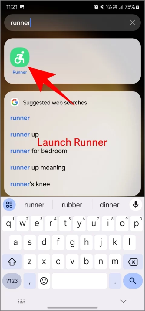 El lanzamiento de la aplicación Runner activa todas las aplicaciones de sueño profundo en los teléfonos Samsung