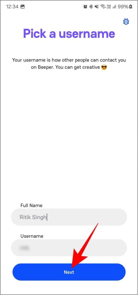 Conectar WhatsApp a la aplicación Beeper en el teléfono Android