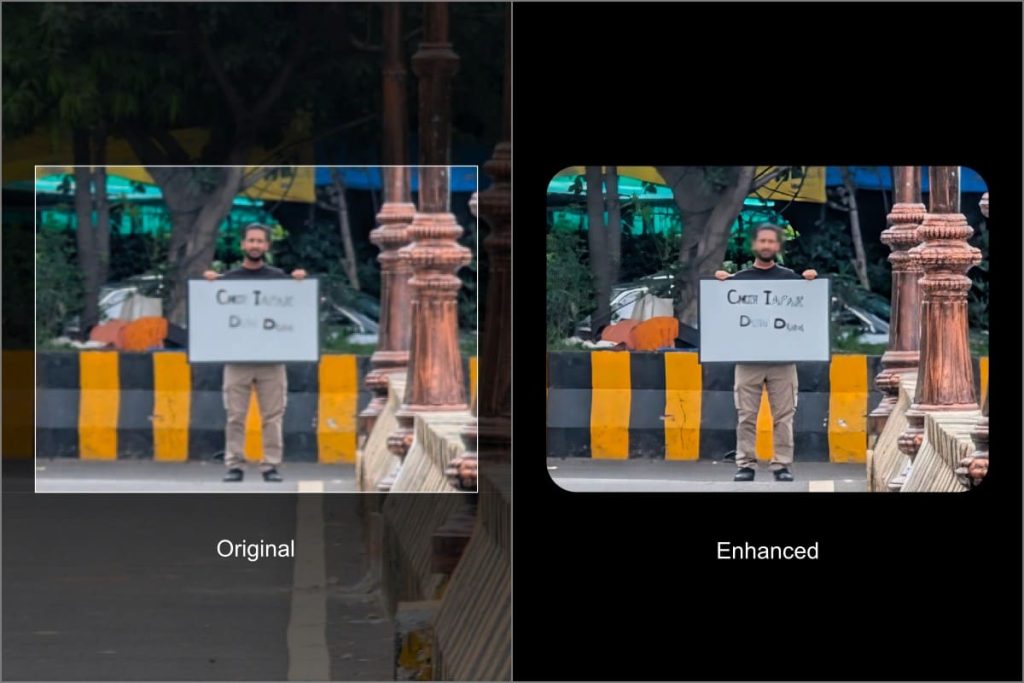 Pixel 9 Pro XL zoom Mejora de la muestra de la foto: personas y texto