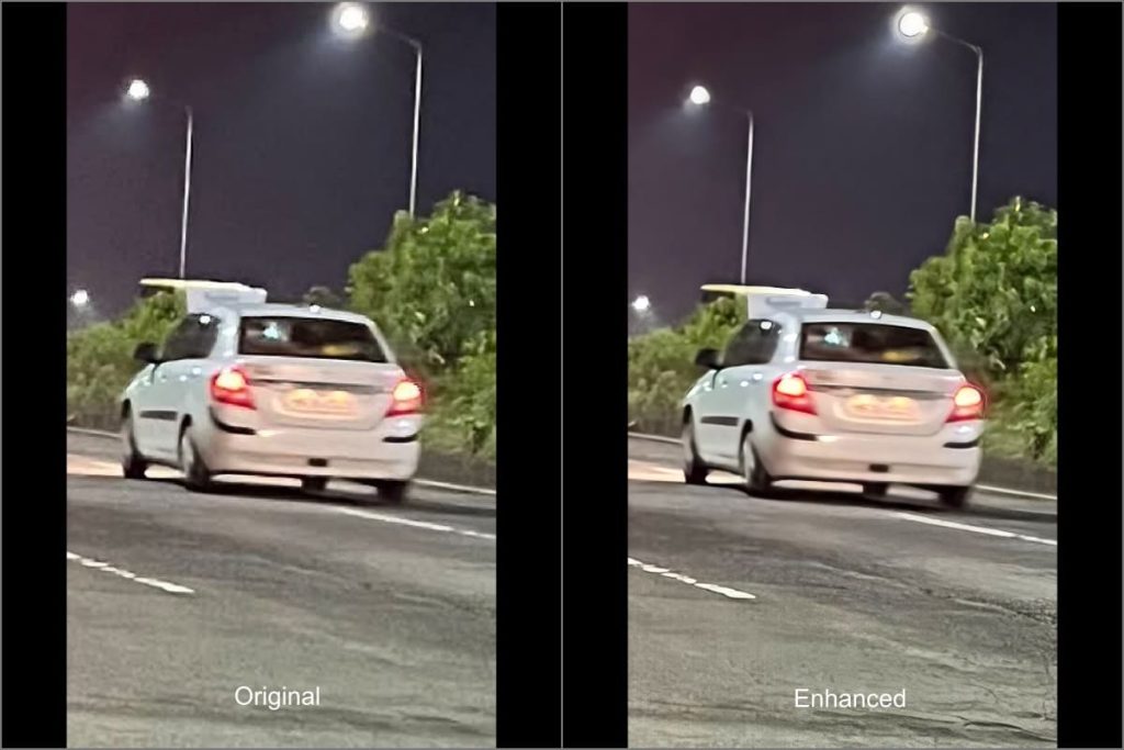 Pixel 9 Pro XL Zoom Mejora de la foto de la foto-carro