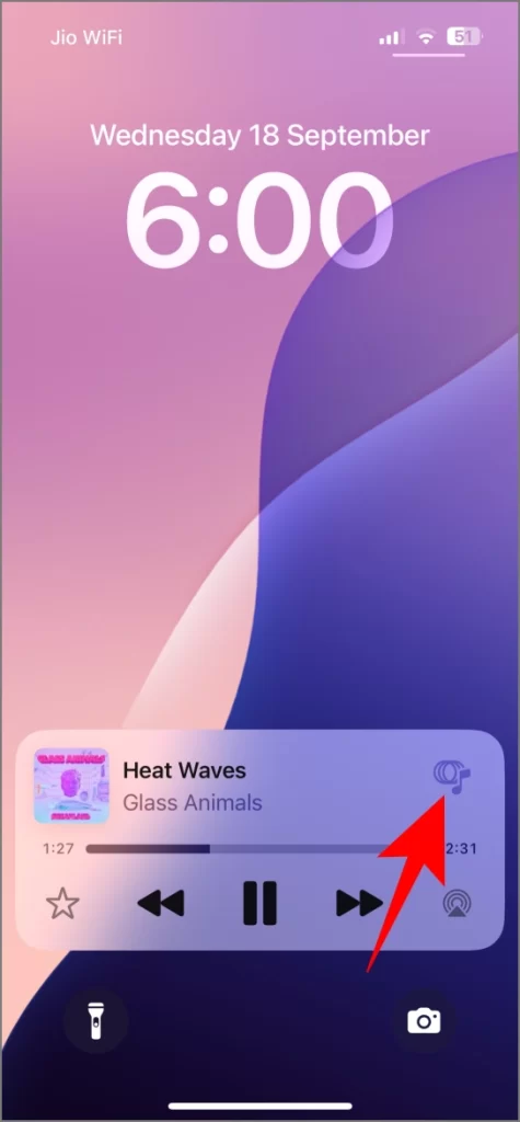 Música Háptica Atendas en la pantalla de bloqueo de iOS 18
