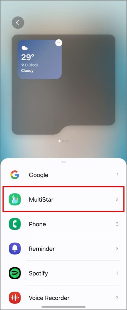 Habilitar el widget de lanzador de aplicaciones en Samsung Galaxy Z Flip 6