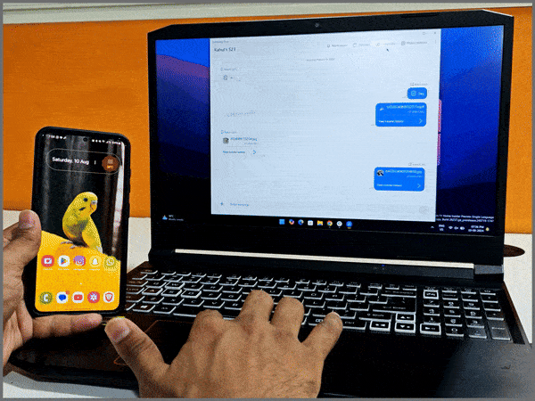 Refleje la pantalla de su teléfono Galaxy en Windows