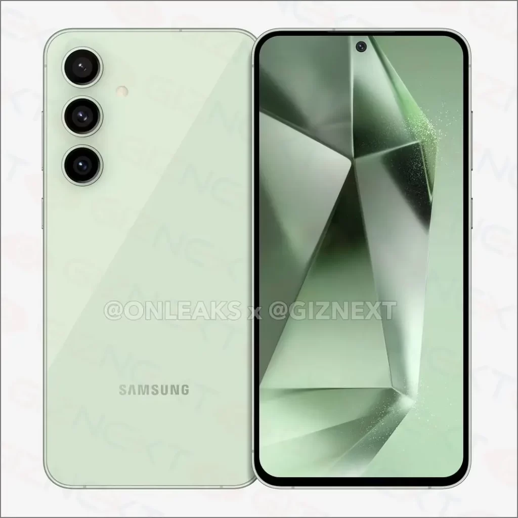 Samsung Galaxy S24 Fe Diseño frontal y posterior