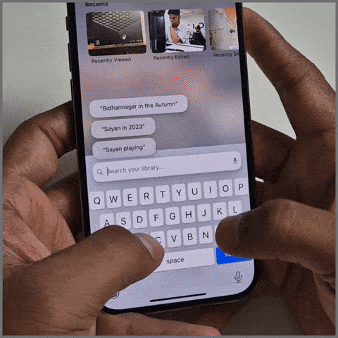 Texto de búsqueda en la imagen en la aplicación iOS 18 Photos