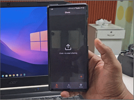 Transfiera archivos de Android a PC usando Toffeshare