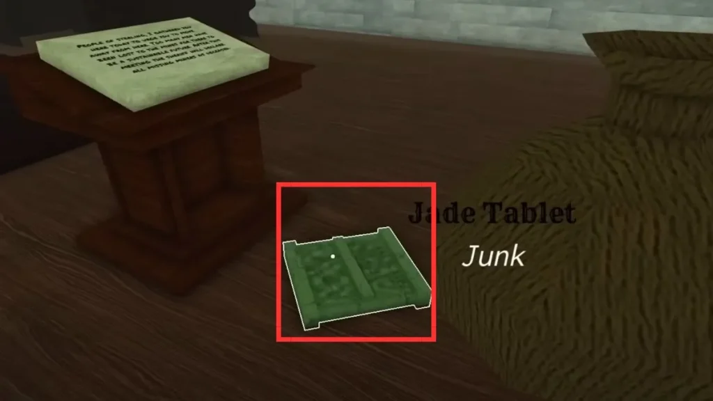 Jade Tablet Ubicación 1 Rails muertos