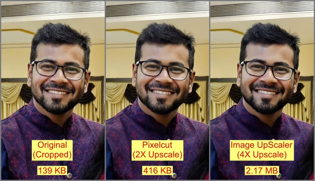 Hacer la imagen más grande usando la herramienta web