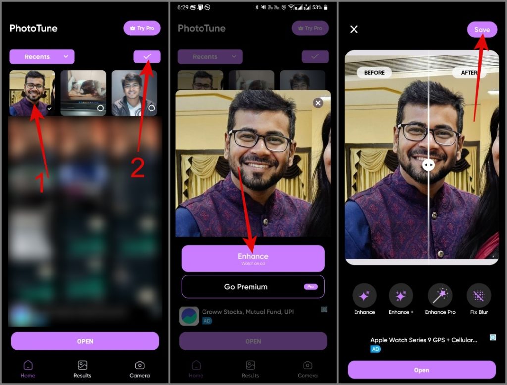 Phototune (aplicación Android)