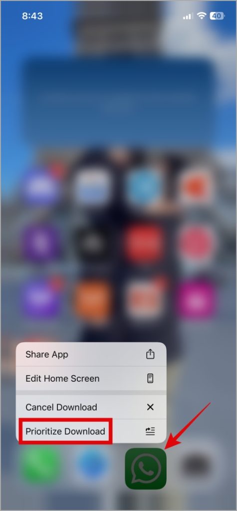 Descargar la aplicación de priorización en iPhone