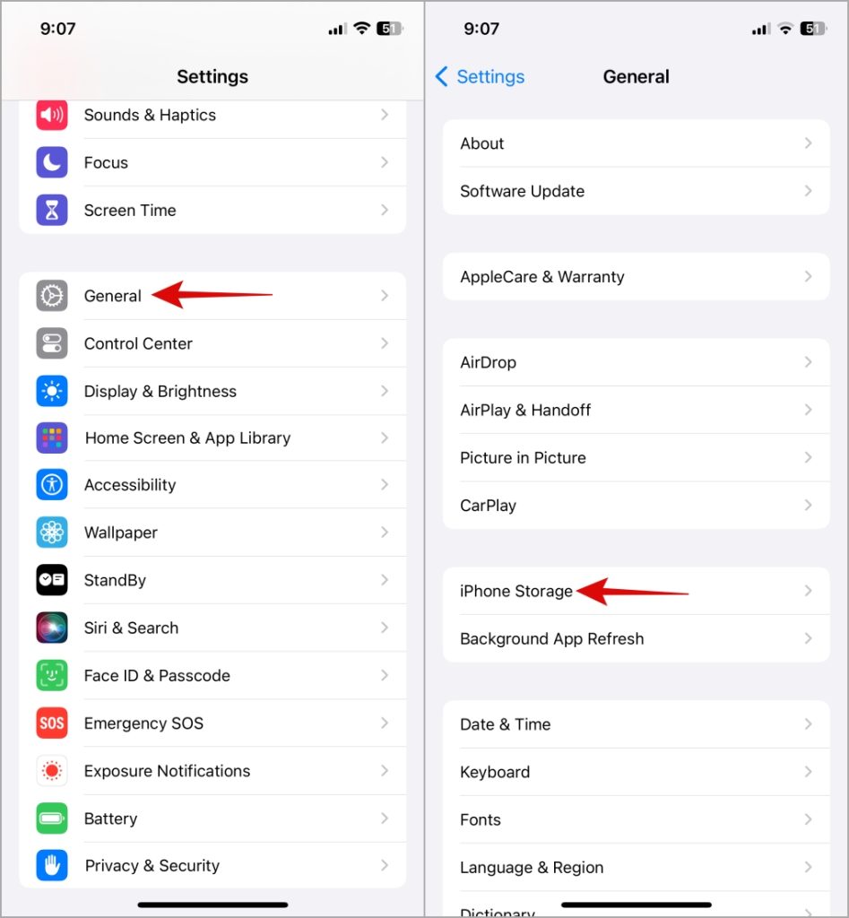 Verifique el estado de almacenamiento de iPhone
