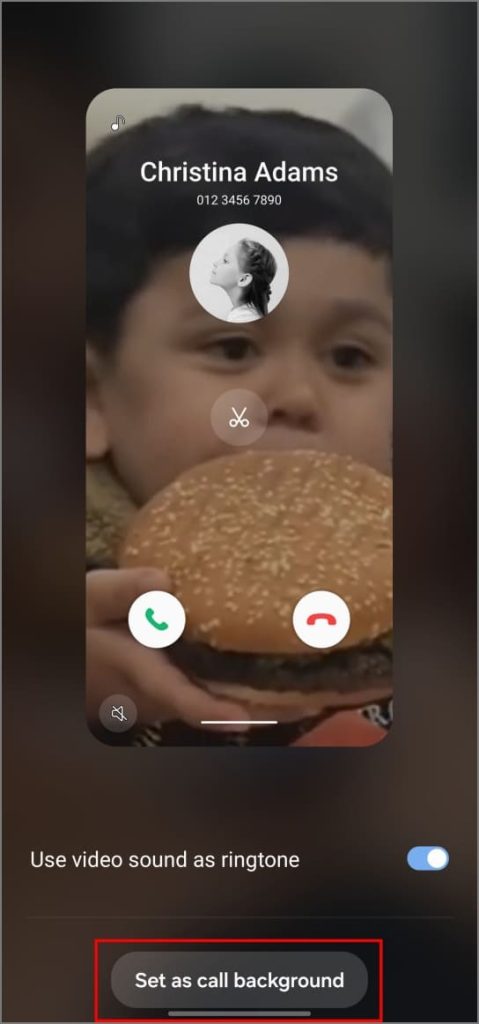 Configuración de un fondo de llamada en el teléfono Samsung Galaxy