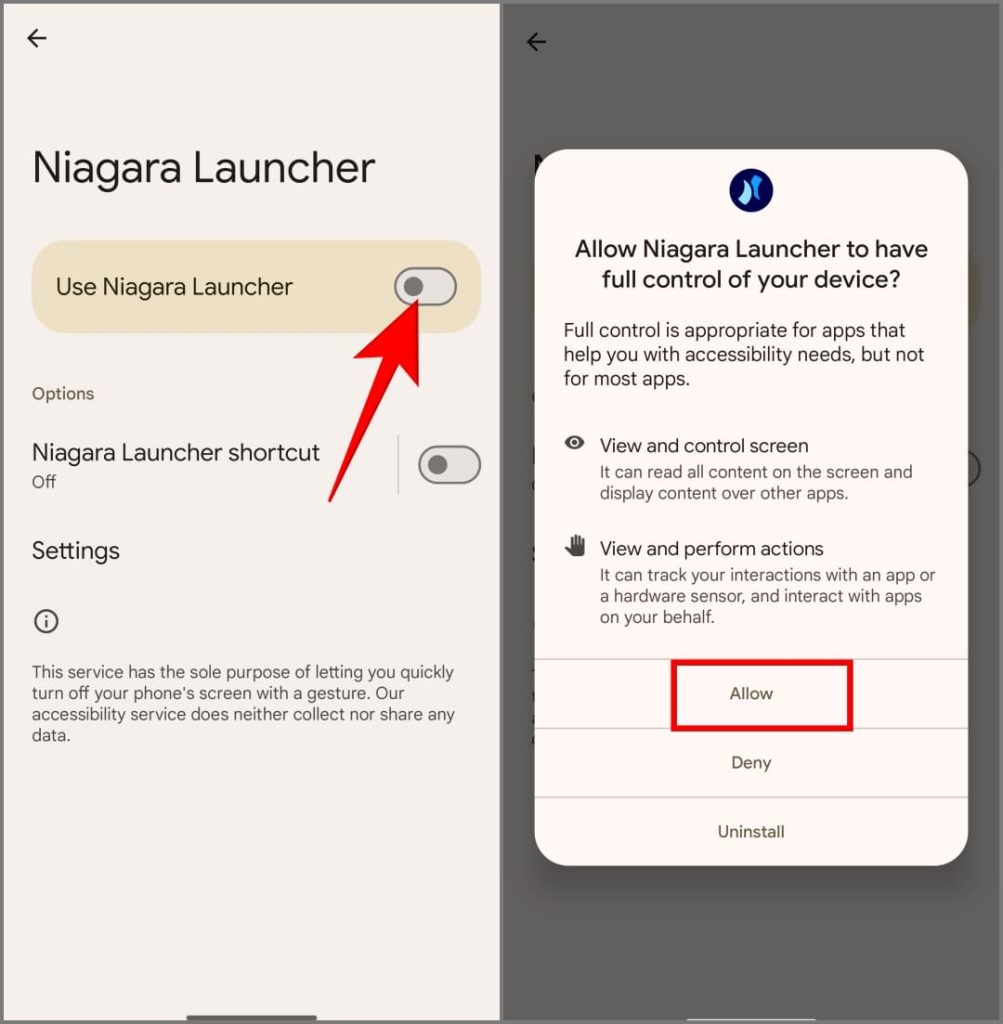 Configuración de accesibilidad en Android 14