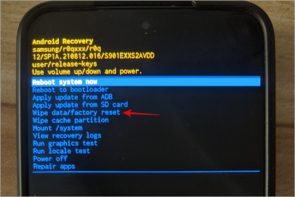 Restablecer el teléfono Android de fábrica desde el modo de recuperación