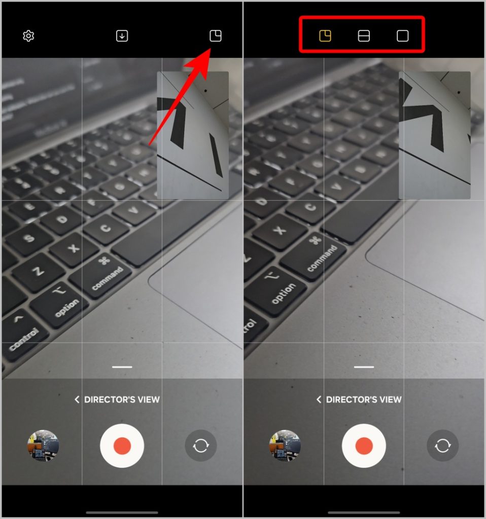 Seleccionar el diseño en la vista del director