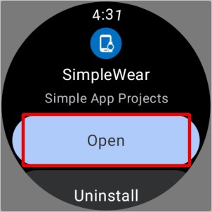APRENDA Aplicación de ropa simple en Galaxy Watch