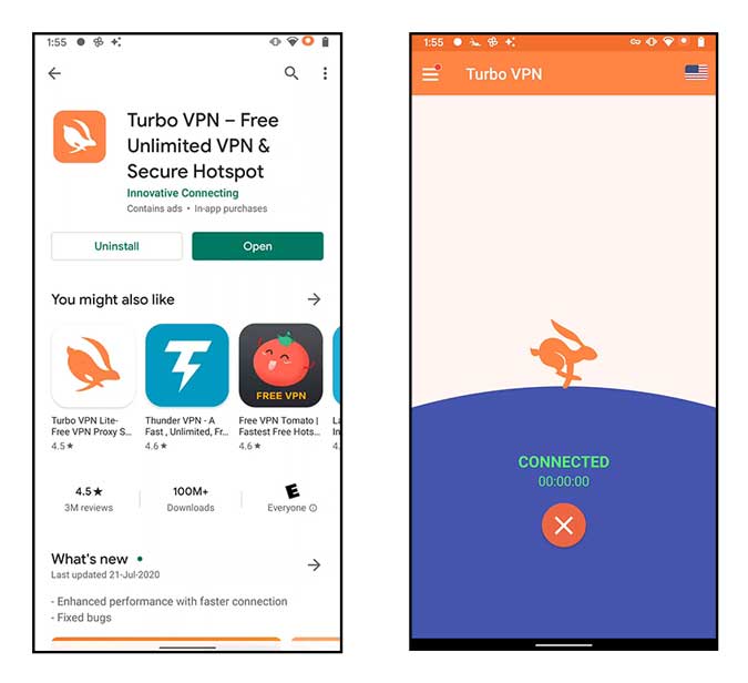 VPN conectada en Android