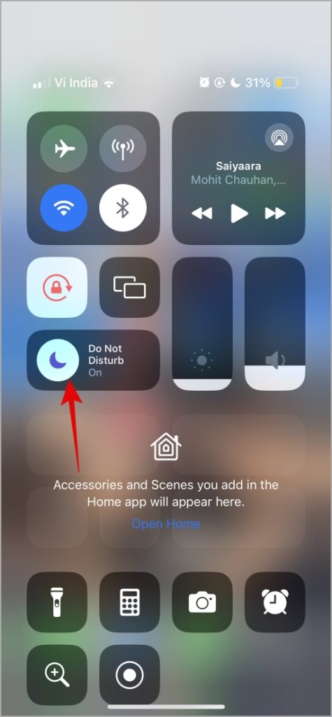 Desactivar DND en iPhone