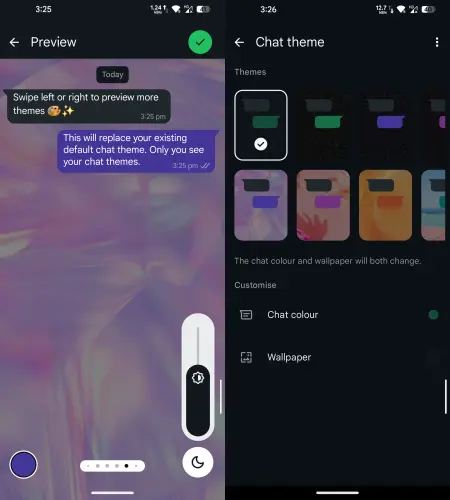 Cómo establecer el tema del chat en whatsapp