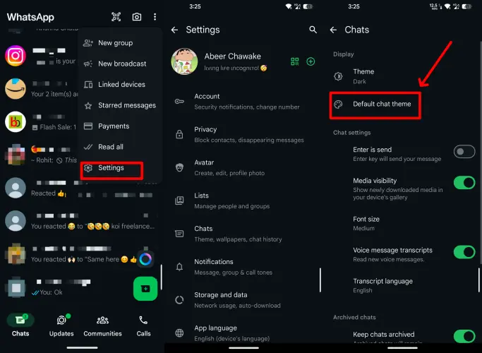 Cómo cambiar el tema en WhatsApp a nivel mundial