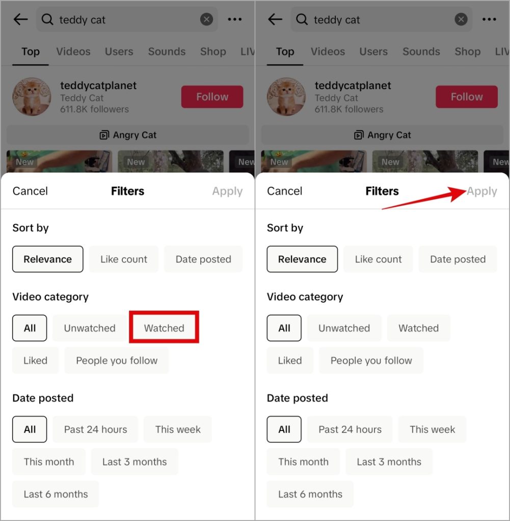 Ver videos vistos en tiktok