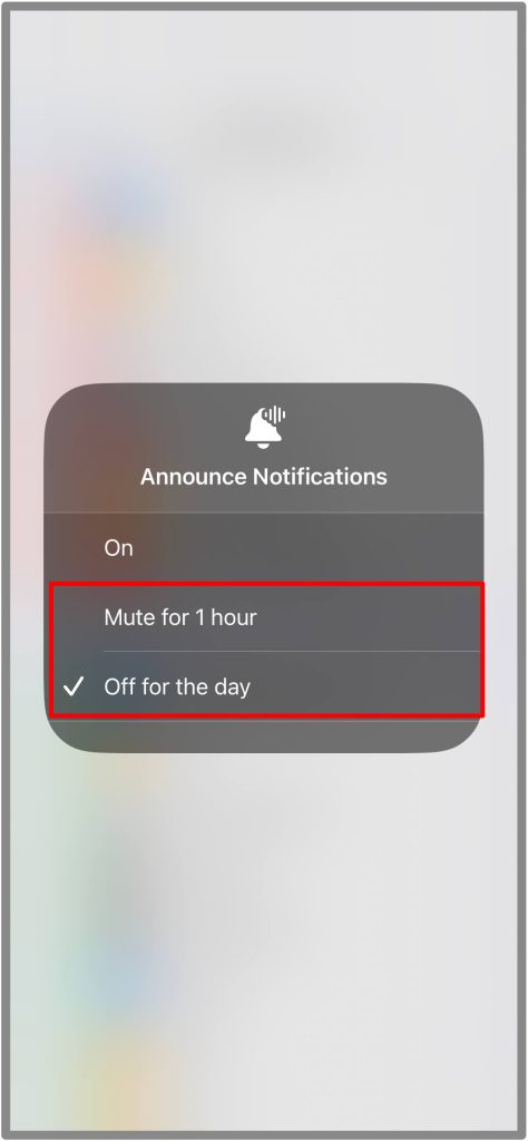 Notificaciones de anuncio temporal de desactivación