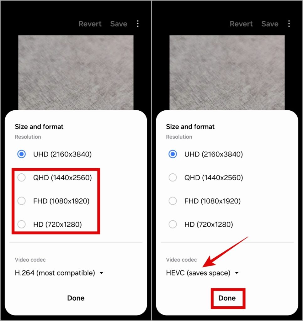 Comprimir un video en el teléfono Samsung Galaxy sin una aplicación de terceros