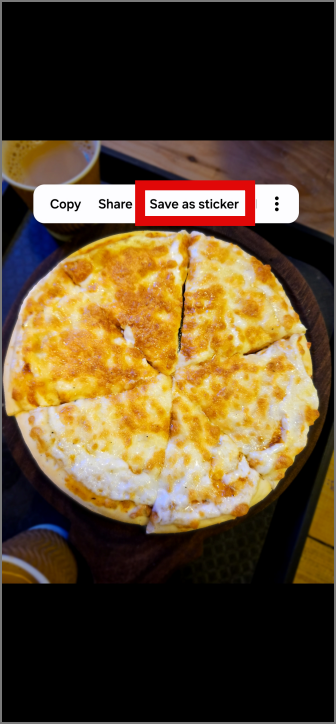 Guardar una foto como una pegatina personalizada en Samsung Galaxy Phones
