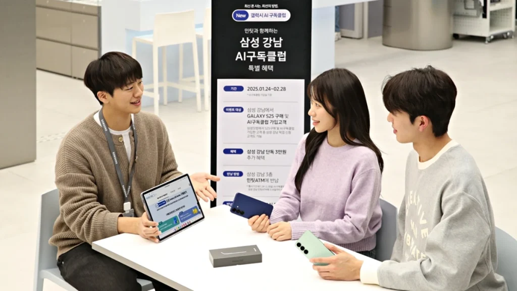 Verificación de nuevos detalles del club de suscripción Galaxy AI en la tienda Samsung