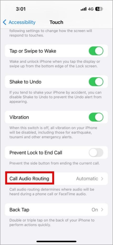 Llame al enrutamiento de audio en iPhone