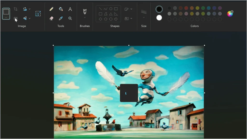 Eliminar la función de fondo en Microsoft Paint