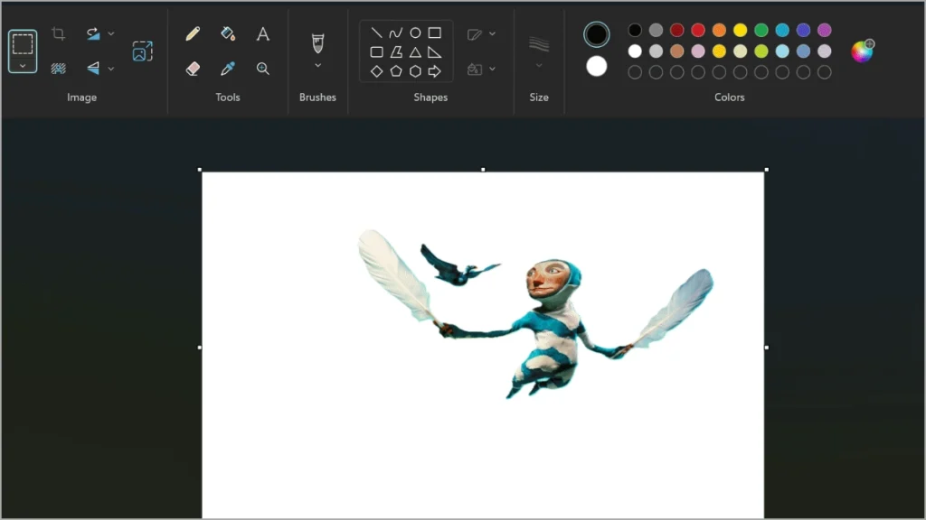 Eliminar la función de fondo en Microsoft Paint