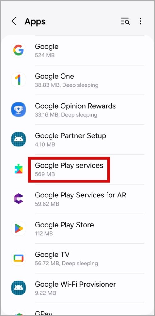 Servicios de Google Play en Android