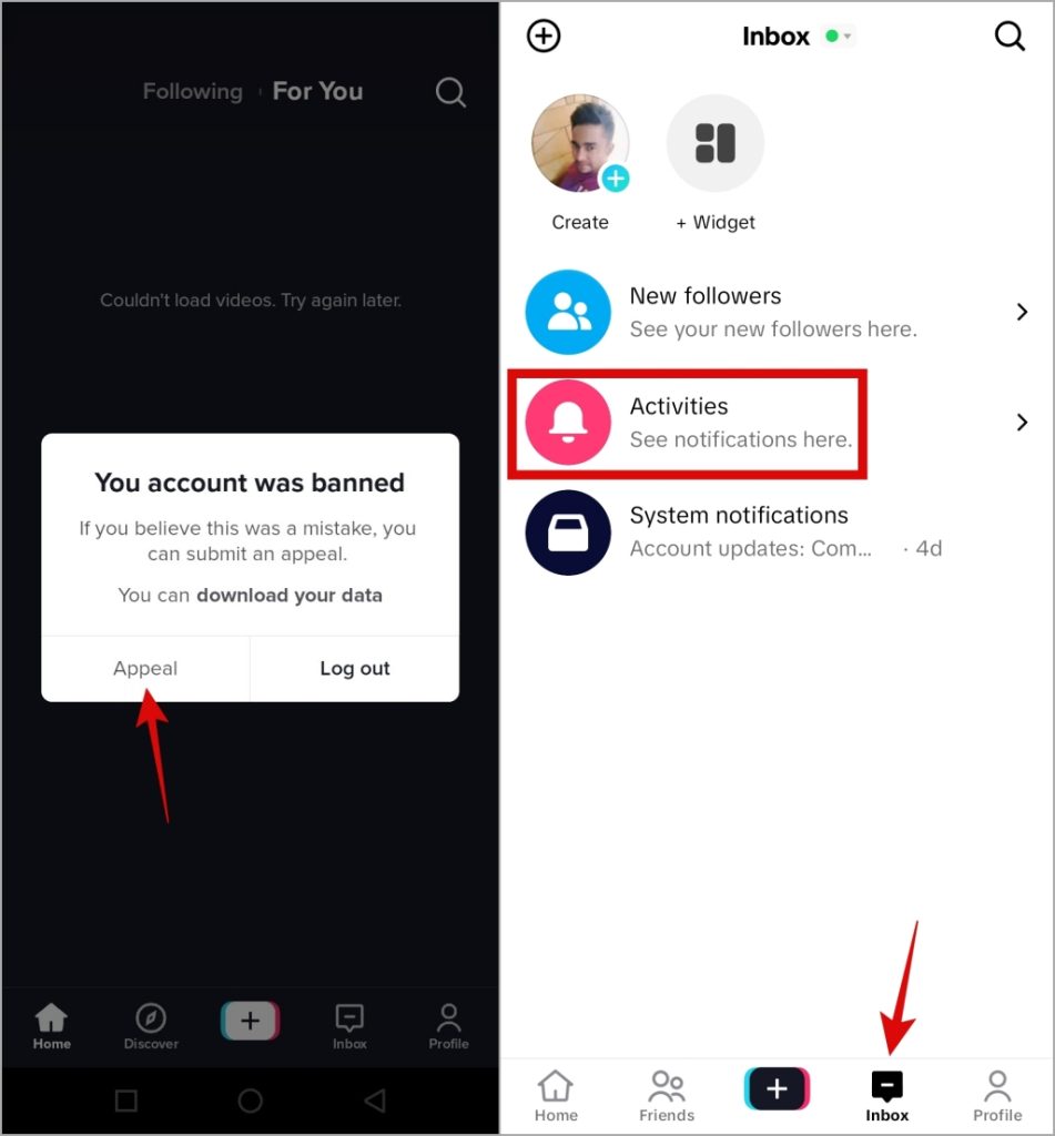 Apelación de la prohibición o suspensión de tiktok
