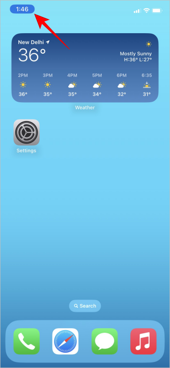 Botón azul que muestra el uso de la ubicación en el fondo en iOS