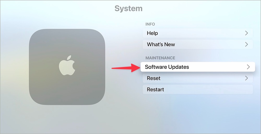Actualizar tvos