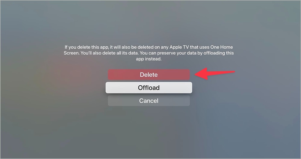 Eliminar Netflix en Apple TV