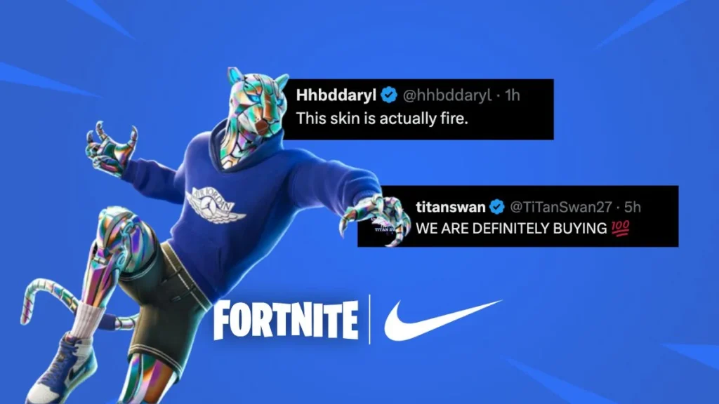Reacción comunitaria a Fortnite X Nike Air Jordan Skin