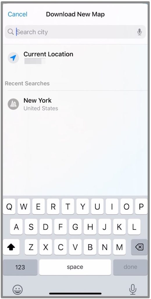 Use mapas de Apple fuera de línea en el iPhone 6