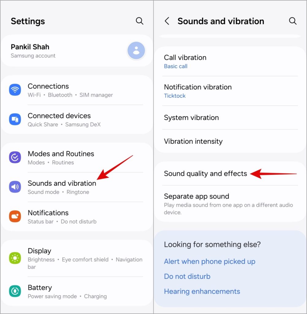 Calidad de sonido y efectos en el teléfono Samsung Galaxy