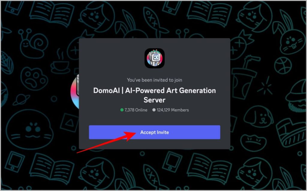 Acepte Invite to Discord Server