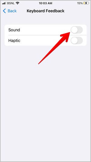Habilitar/deshabilitar el sonido del teclado en iOS 16