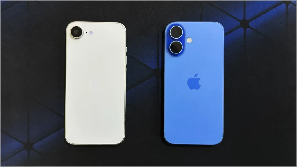 iPhone SE 4 junto al iPhone 16